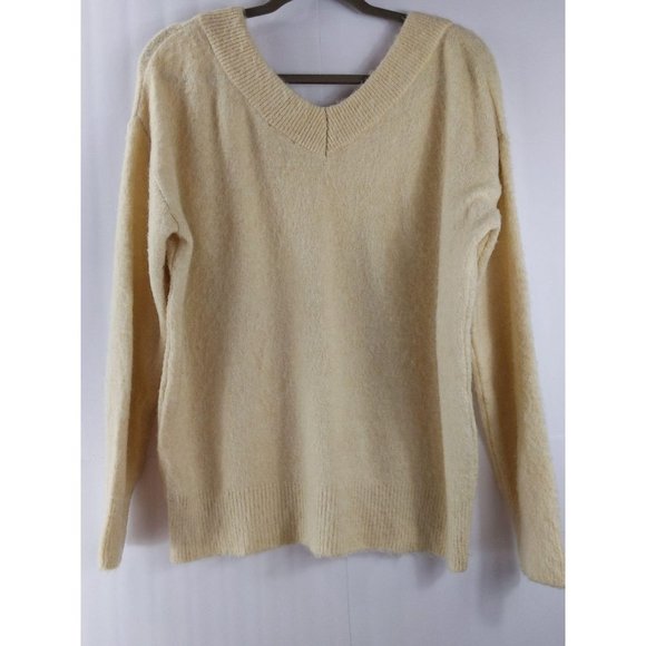 Topshop V-neck Oatmeal Beige Sweater - Picture 2 of 15